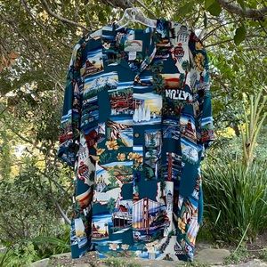 PARADISE FOUND✨Rare Vintage Hawaiian Shirt HOLLYWOOD